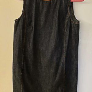 Lauren By Ralph Lauren Dark Denim Sleeveless Zip Up Dress Women's Size 6